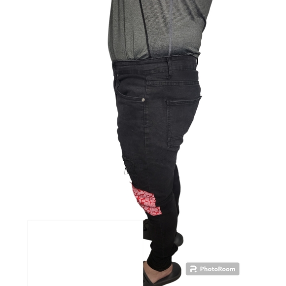 TR Premium Men's Skinny Ripped Jeans - Picture 5 of 16